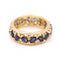 Bague 57 Bague marquise en or jaune 18K avec saphirs et diamants 58 Facettes UKD102945JC