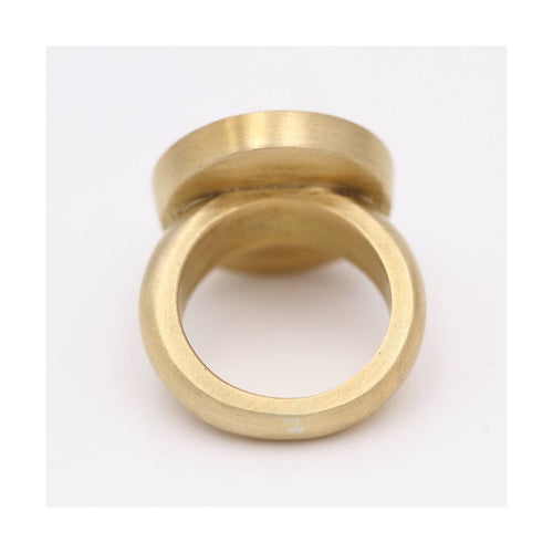 Bague AZTECA - Bague en or jaune 18 kt avec lapis-lazuli 58 Facettes UKD102946JC