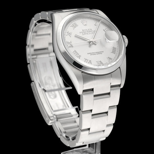 Montre Rolex Datejust 16200 - Montre automatique en acier 36 mm (2004) 58 Facettes ROL/DJ1/1345
