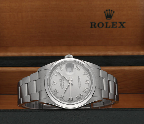 Montre Rolex Datejust 16200 - Montre automatique en acier 36 mm (2004) 58 Facettes ROL/DJ1/1345