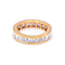 Bague Bague alliance - 24 diamants taille princesse en or jaune 18 kt 58 Facettes UKD358768JC