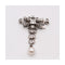 Pendentif Belle Époque - Pendentif en or blanc 18 kt, diamants et perle 58 Facettes UKD358774JC
