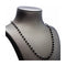 Collier Collier chapelet - Collier en or blanc 18 ct et diamants noirs 58 Facettes UKD359131VN