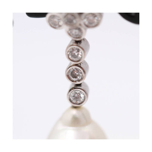 Boucles d'oreilles Boucles d'oreilles - Perles australiennes et diamants 1,80 ct en or blanc 18 kt 58 Facettes UKD359536JC