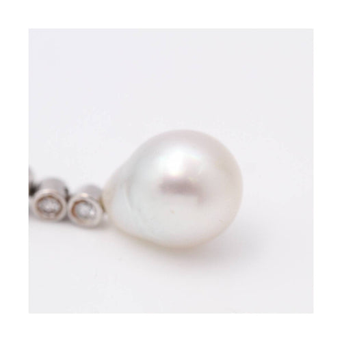 Boucles d'oreilles Boucles d'oreilles - Perles australiennes et diamants 1,80 ct en or blanc 18 kt 58 Facettes UKD359536JC