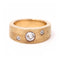 Bague J.Cayellas - Bague unisexe en or jaune 18 ct et diamants 0,70 ct 58 Facettes UKD359554JC