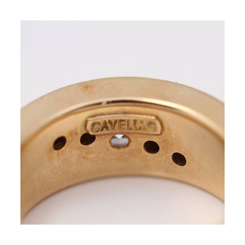 Bague J.Cayellas - Bague unisexe en or jaune 18 ct et diamants 0,70 ct 58 Facettes UKD359554JC