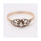 Bague NIN - Bague enfant en or jaune 18 ct et platine 950, diamants 58 Facettes UKD359565JC