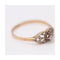 Bague NIN - Bague enfant en or jaune 18 ct et platine 950, diamants 58 Facettes UKD359565JC