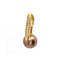 Pendentif LARGÉ - Pendentif en or rose 18 ct avec perle et diamants 58 Facettes UKD359664LF