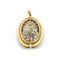 Pendentif Médaille - Vierge del Rocío en or jaune 18 kt et émail, diamant 58 Facettes UKD359668LF