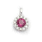 Pendentif Pendentif - Or blanc 18 kt, diamants et rhodolite 58 Facettes UKD359669LF