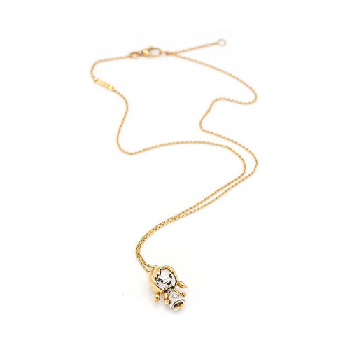 Collier BERTANI - Collier articulé en or rose et or blanc 18 kt avec diamant 58 Facettes UKD359670LF