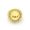 Bague 56 Bague - Diamants et quartz citron en or jaune 18 kt 58 Facettes UKD359671LF