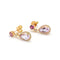 Boucles d'oreilles Boucles d’oreilles - Or rose 18 kt, diamants, améthyste et rhodolite 58 Facettes UKD359675LF