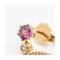 Boucles d'oreilles Boucles d’oreilles - Or rose 18 kt, diamants, améthyste et rhodolite 58 Facettes UKD359675LF