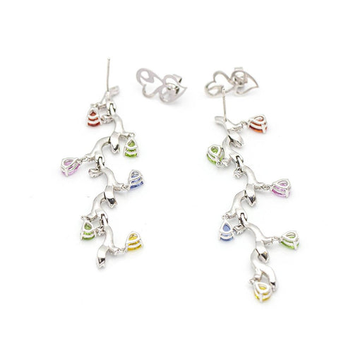 Boucles d'oreilles MUMME - Boucles d’oreilles en or blanc 18K, diamants et saphirs 58 Facettes UKD359676LF