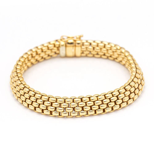 Bracelet FOPE - Bracelet semi-rigide en or rose 18K 58 Facettes UKD359687LF