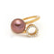 Bague ORÊ - Bague en or rose 18 kt avec diamants et perle 58 Facettes UKD359699LF