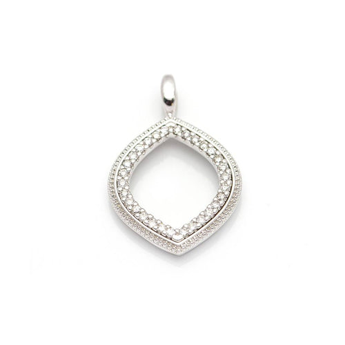 Pendentif Pendentif - Or blanc 18 ct et diamants taille brillant 58 Facettes UKD359712LF