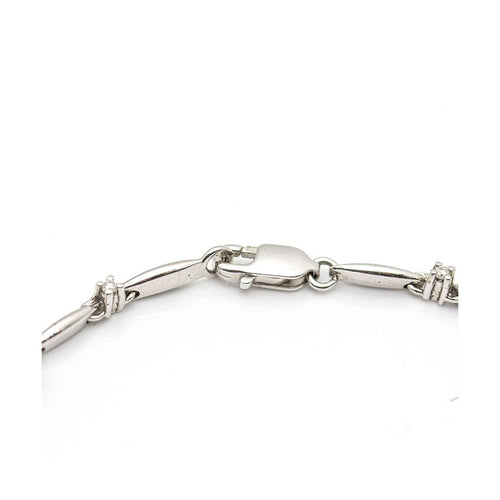 Bracelet SPRING - Bracelet en or blanc 18 kt avec saphirs et diamants 58 Facettes UKD359715LF