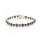 Bracelet Bracelet rivière - Bracelet en or blanc 18 kt et diamants noirs 58 Facettes UKD359717LF