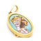 Pendentif Médaille Vierge de Montserrat - Pendentif en or jaune 18 ct émaillé 58 Facettes UKD359723LF