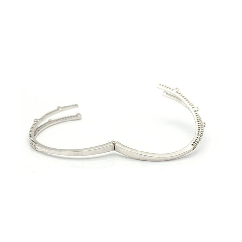 Bracelet RAY - Bracelet rigide en or blanc 18 kt et diamants 58 Facettes UKD359739LF
