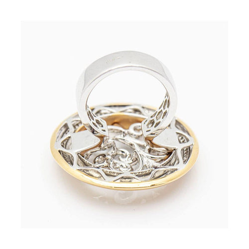Bague 53.5 AVENNE - Bague en or bicolore 18 kt et diamants 58 Facettes UKD359740LF