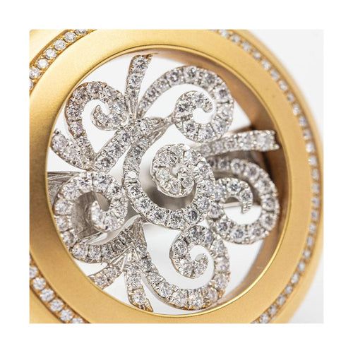 Bague 53.5 AVENNE - Bague en or bicolore 18 kt et diamants 58 Facettes UKD359740LF