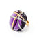 Bague 55 Bague design italien en or bicolore 18 ct, diamants et améthyste 58 Facettes UKD359741LF