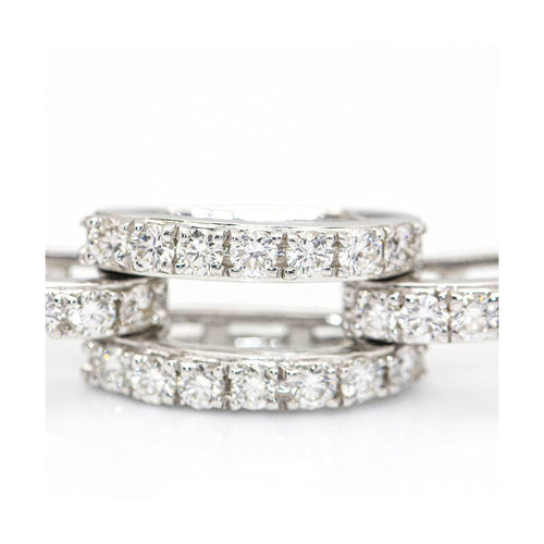Bracelet CLASS - Bracelet maillons en or blanc 18 kt et diamants 58 Facettes UKD359742LF