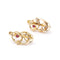 Boucles d'oreilles VINGT - Boucles d'oreilles clip en or jaune 18 kt, diamants et rubis 58 Facettes UKD359873JC