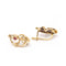 Boucles d'oreilles VINGT - Boucles d'oreilles clip en or jaune 18 kt, diamants et rubis 58 Facettes UKD359873JC