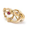 Boucles d'oreilles VINGT - Boucles d'oreilles clip en or jaune 18 kt, diamants et rubis 58 Facettes UKD359873JC
