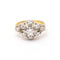 Bague Belle Époque - Bague bicolore en or jaune 18 ct, platine et diamants 58 Facettes UKD359884JC