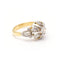 Bague Belle Époque - Bague bicolore en or jaune 18 ct, platine et diamants 58 Facettes UKD359884JC