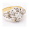Bague Belle Époque - Bague bicolore en or jaune 18 ct, platine et diamants 58 Facettes UKD359884JC
