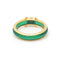 Bague Bague en or jaune 18 kt avec agate verte et diamant 58 Facettes UKD359895JC