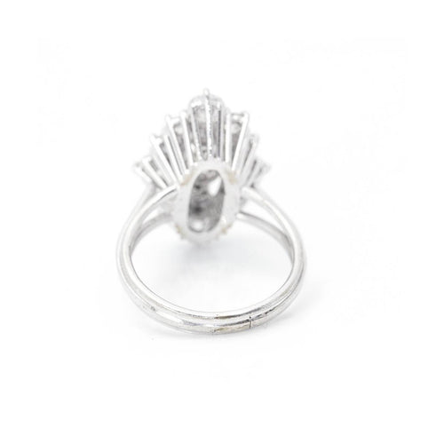 Bague Bague - Diamants taille brillant en or blanc 18 kt 58 Facettes UKD359902JC