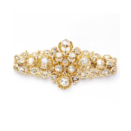 Pendentif Broche/Pendentif isabellin - Or jaune 18 kt et diamants 58 Facettes UKD359907JC