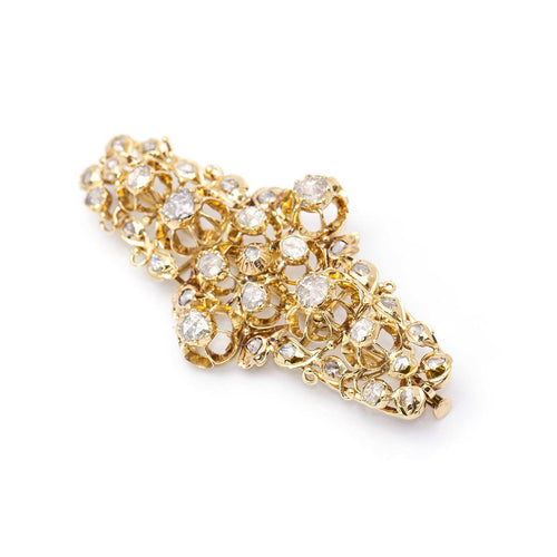 Pendentif Broche/Pendentif isabellin - Or jaune 18 kt et diamants 58 Facettes UKD359907JC