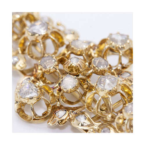 Pendentif Broche/Pendentif isabellin - Or jaune 18 kt et diamants 58 Facettes UKD359907JC