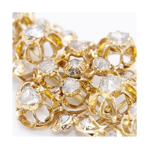 Pendentif Broche/Pendentif isabellin - Or jaune 18 kt et diamants 58 Facettes UKD359907JC