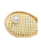 Pendentif Broche/Pendentif raquette de tennis en or jaune 18 ct et perle 58 Facettes UKD359908JC