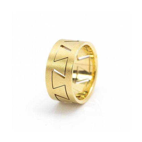 Bague Niessing Meandro - Bague unisexe en or jaune 18 kt 58 Facettes UKD359983JC