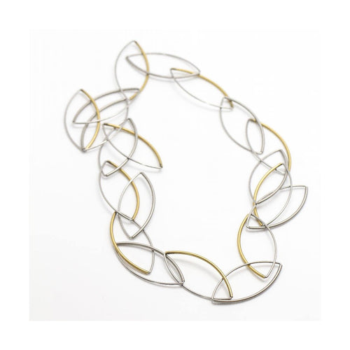 Collier Carl Dau - Collier en or jaune 18 ct et acier, 70 cm 58 Facettes UKD359994JC