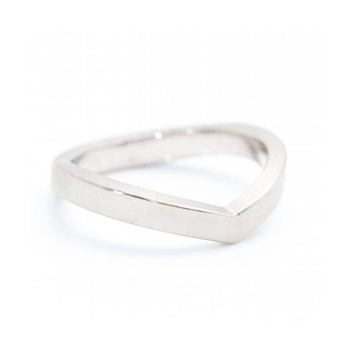 Bague Niessing PIK - Bague en or blanc 18 kt mat 58 Facettes UKD360001JC