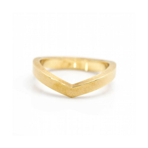 Bague NIESSING PIK - Bague en or jaune 18 ct, largeur 3 mm 58 Facettes UKD360002JC
