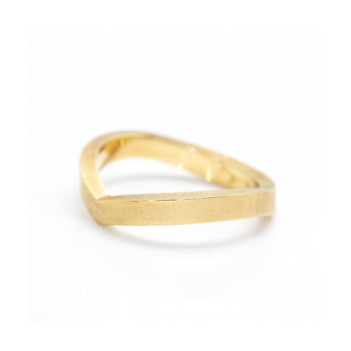 Bague NIESSING PIK - Bague en or jaune 18 ct, largeur 3 mm 58 Facettes UKD360002JC
